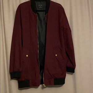 Maroon utility jacket